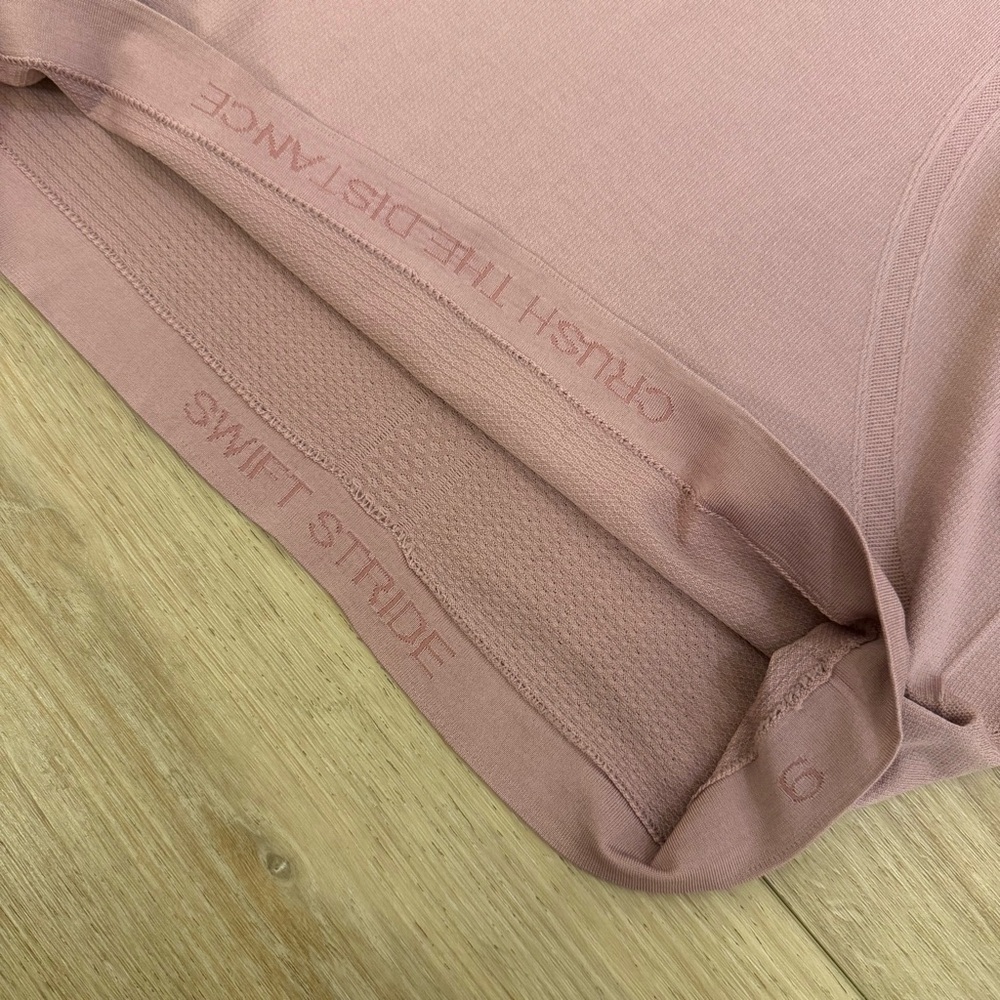 Lululemon Swiftly Tech Long Sleeve - Vintage Mauve- Pink - Size 6 - Excellent - Picture 6 of 11